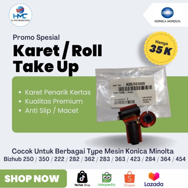 Karet Roll Take Up Konica Minolta